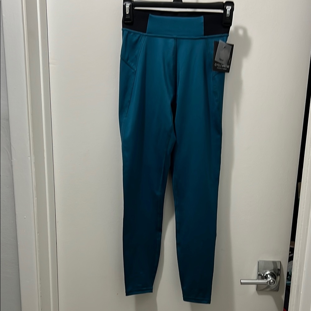 Teal High-Waisted Leggings